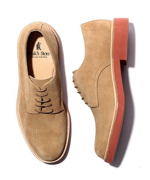 FREAK'S STORE(フリークスストア)の「Suede Plain toe Blucher Boots(シューズ・メンズ・ベージュ/ブラウン/オリーブ/ネイビー・8.0/8H/9.0)」の1枚目の写真