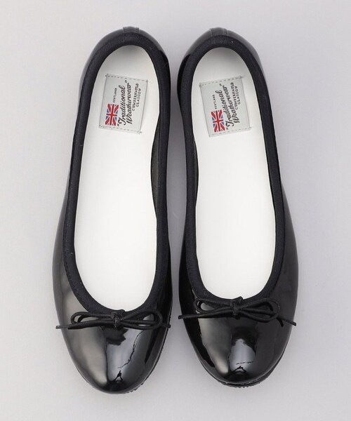 Traditional Weatherwear（トラディショナルウェザーウェア）の「BALLET RAIN SHOES（シューズ・レディース・ブラック・36）」の2枚目の写真