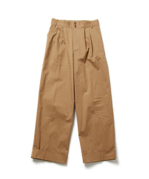 DRWCYS（ドロシーズ）の「ハイウエストチノパンツ（パンツ・レディース・ホワイト/ベージュ/ネイビー・M）」の2枚目の写真