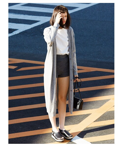 FRAY I.D(フレイアイディー)の「サーマルパンツ(スウェットパンツ・レディース・LGRY/DGRY・F)」の7枚目の写真