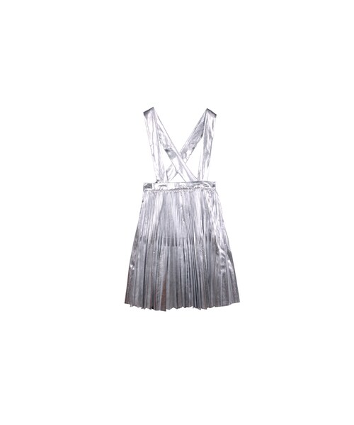 ROCKET x LUNCH(ロケットアンドランチ)の「METAL PLEATS SK(その他・レディース・SILVER/BLACK・FREE)」の1枚目の写真