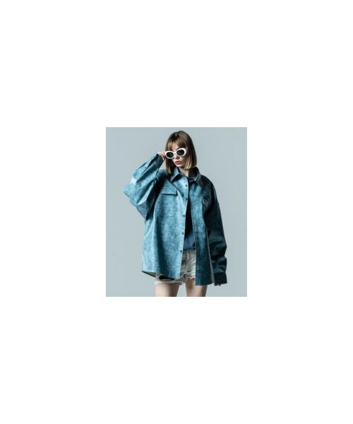 glamb（グラム）の「GB0323/SH09 : Synth Leather SH / シンセレザー 