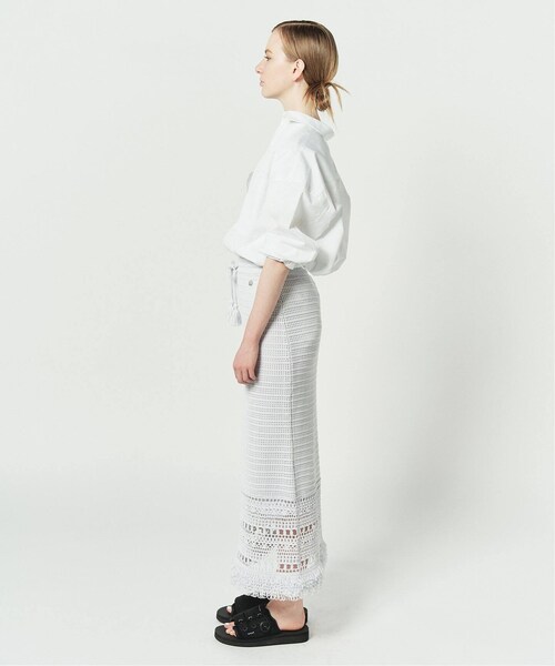 CALMER（カルメール）の「CABLES フリンジスカート（スカート・グレー/(006)/フリー/在庫あり）」の14枚目の写真