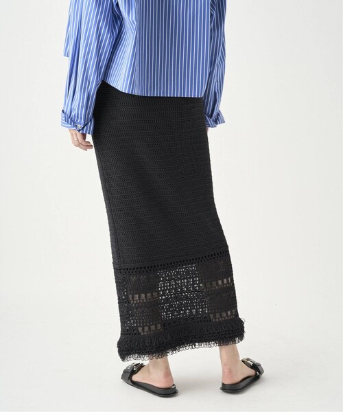 CALMER（カルメール）の「CABLES フリンジスカート（スカート・グレー/(006)/フリー/在庫あり）」の12枚目の写真