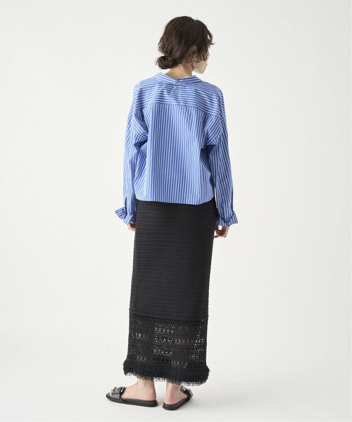 CALMER（カルメール）の「CABLES フリンジスカート（スカート・グレー/(006)/フリー/在庫あり）」の7枚目の写真