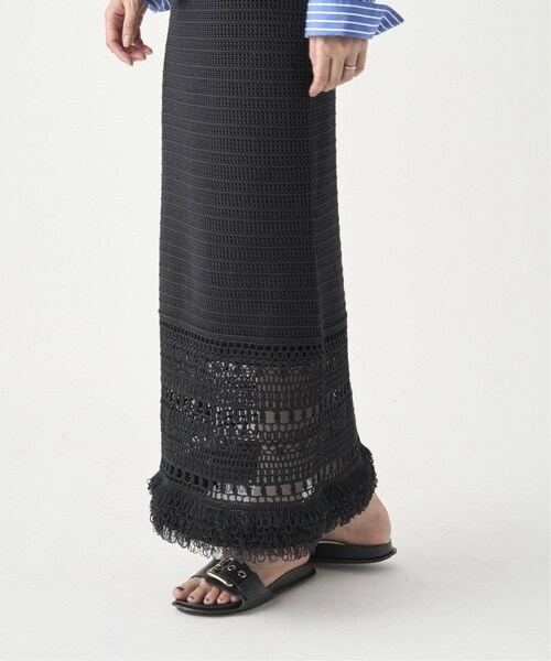 CALMER（カルメール）の「CABLES フリンジスカート（スカート・グレー/(006)/フリー/在庫あり）」の10枚目の写真
