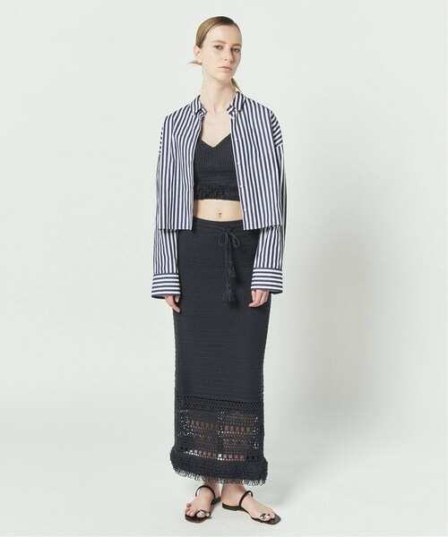 CALMER（カルメール）の「CABLES フリンジスカート（スカート・グレー/(006)/フリー/在庫あり）」の15枚目の写真