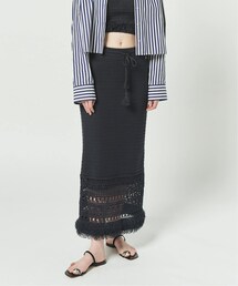 CABLES フリンジスカート