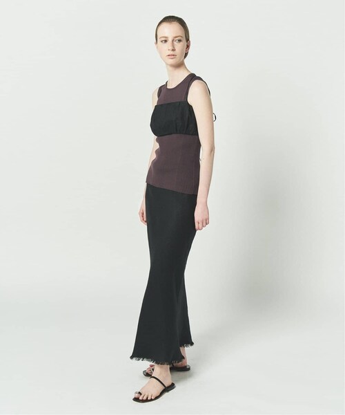 CALMER(カルメール)の「IRISHリネンスカート(スカート・ブラック/(001)/1/残り3点/2/在庫あり)」の4枚目の写真