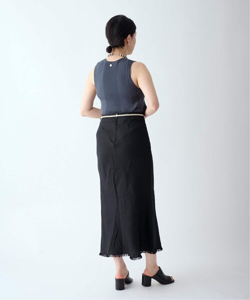 CALMER(カルメール)の「IRISHリネンスカート(スカート・ブラック/(001)/1/残り3点/2/在庫あり)」の8枚目の写真