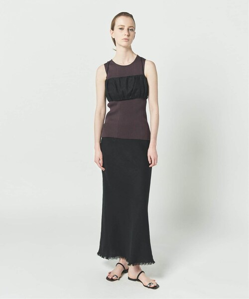 CALMER(カルメール)の「IRISHリネンスカート(スカート・ブラック/(001)/1/残り3点/2/在庫あり)」の3枚目の写真