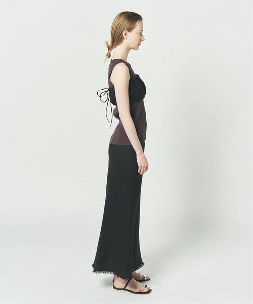 CALMER(カルメール)の「IRISHリネンスカート(スカート・ブラック/(001)/1/残り3点/2/在庫あり)」の5枚目の写真