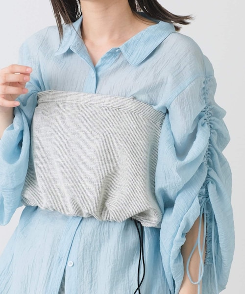 Kastane(カスタネ)の「【SET UP対応】リバーシブルカットビスチェ(Tシャツ/カットソー・レディース・アイボリー/ブルー/ピンク・F)」の2枚目の写真