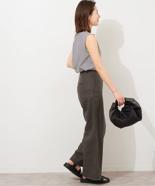 JOURNAL STANDARD relume リネンレーヨンセミワイドパンツ リネンレーヨンタックセミワイドパンツ | ジャーナル