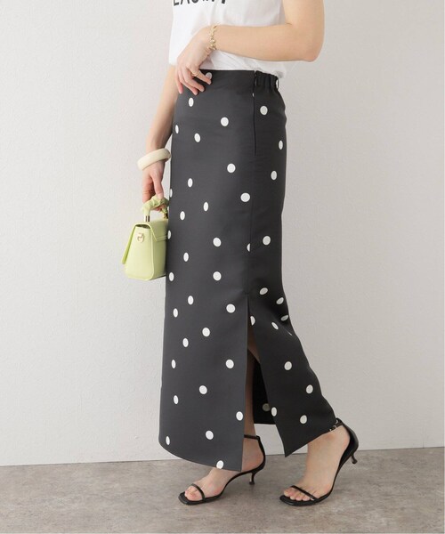 U by SPICK&SPAN(ユーバイスピックアンドスパン)の「ドットプリントグログランスカート(スカート・ブラック/(001)/36/在庫あり/38)」の11枚目の写真