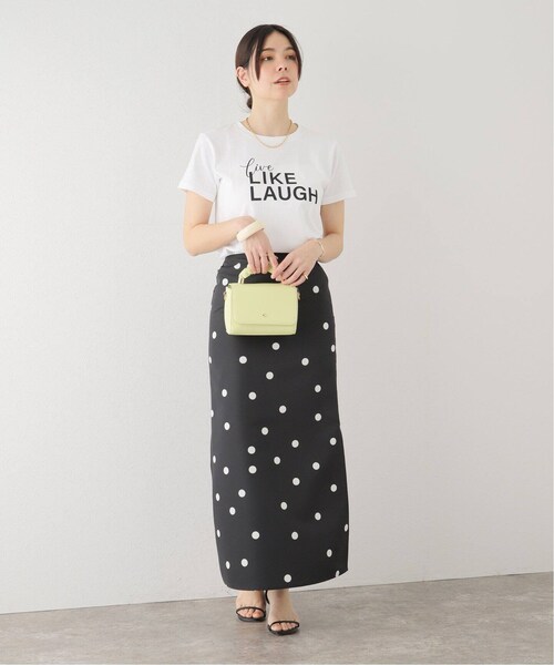 U by SPICK&SPAN(ユーバイスピックアンドスパン)の「ドットプリントグログランスカート(スカート・ブラック/(001)/36/在庫あり/38)」の12枚目の写真