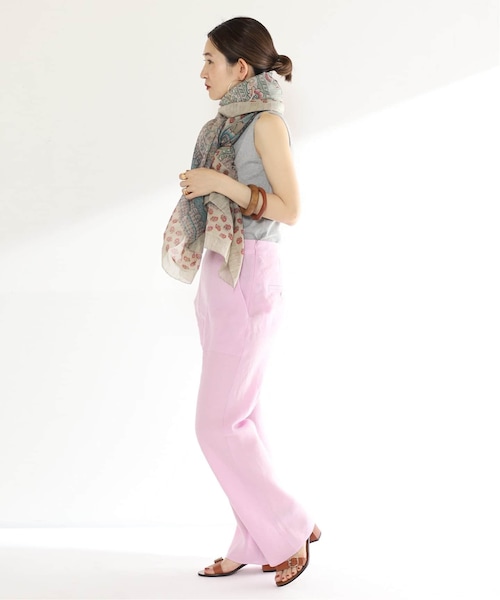 美品✨2023SS ヴェルメイユパーイエナ　ベルギーリネンパンツ　グレー 美品✨2023SS ヴェルメイユパーイエナ ベルギーリネンパンツ