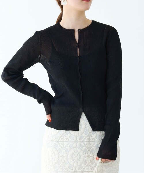 IENA シアーリブカーディガン IENA（イエナ）の「シアーリブカーディガン（）」 - WEAR