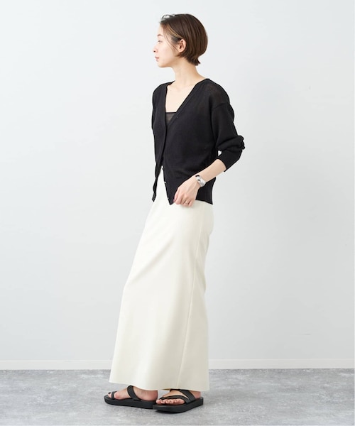 Plage - Plage PLAIN Vネック カーディガン シルク混2024ss プラージュ Plage - Plage PLAIN Vネック カーディガン シルク混2024ss