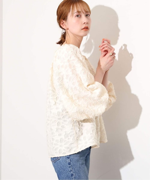 カットジャカードカシュクールブラウス｜（ペタルオンライン） IENA 