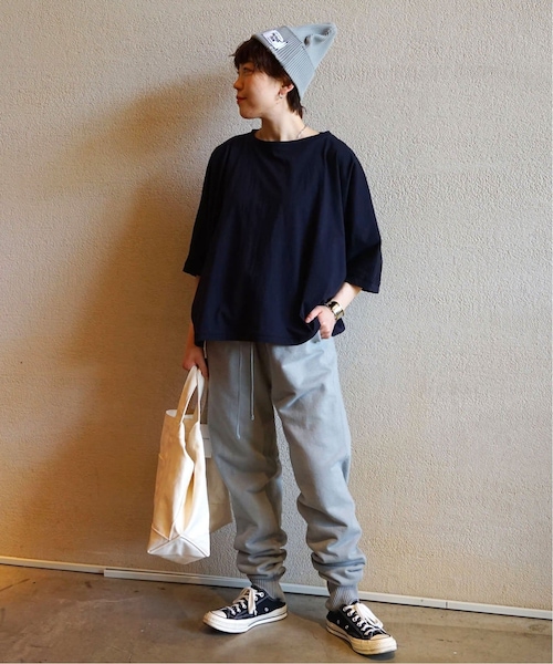 ジャーナルスタンダードJOURNAL STANDARDコットン100プルオーバー コットンボーダー ボートネックプルオーバー（Tシャツ