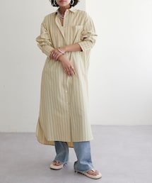 natural couture | 【LARUTA】Dかんベルト付きシャツワンピース(シャツワンピース)