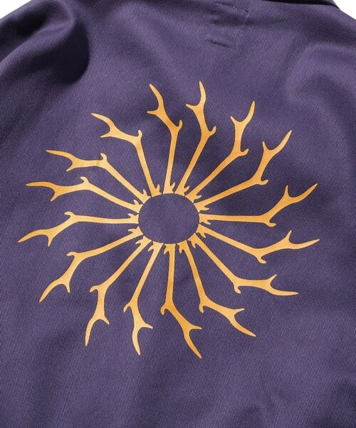 South2 West8（サウスツーウェストエイト）の「Coach Jacket - Cotton Twill（ジャケット/アウター・メンズ・オフホワイト/ブラック/グリーン/パープル・M）」の6枚目の写真