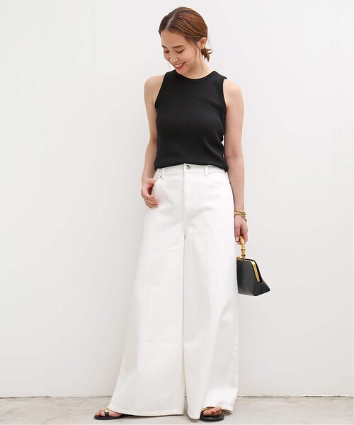 【新品タグ付き】Loosey リブタンクトップ ホワイト Deuxieme Classe（ドゥーズィエムクラス）の「*Loosey リブ