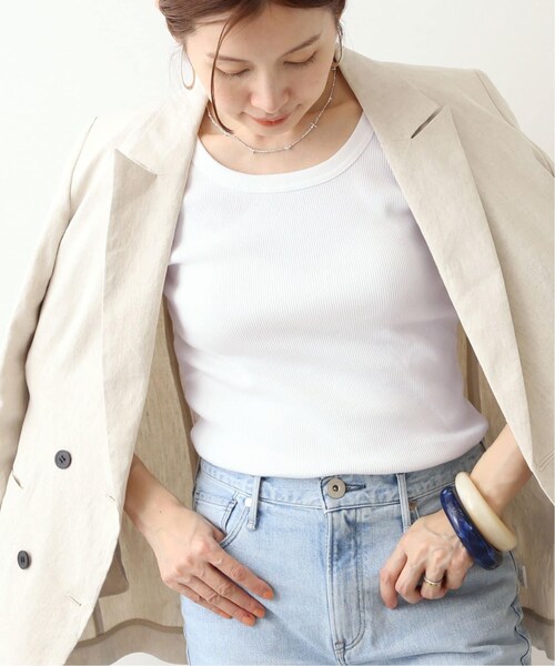 IENA(イエナ)の「テレコオープンネックTシャツ(その他・グレーB/フリー)」の15枚目の写真