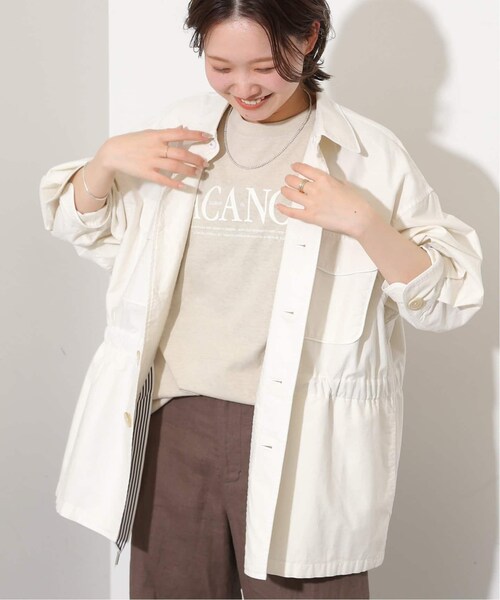 SLOBE IENA（スローブイエナ）の「オックスCPOシャツブルゾン
