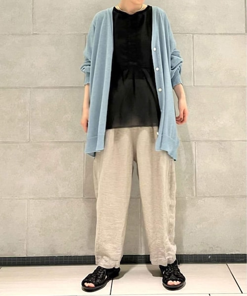 ジャーナルスタンダードラックス 美品 ペーパー Big-カーディガン 羽織り JOURNAL STANDARD LUXE（ジャーナルスタンダード ラックス）の