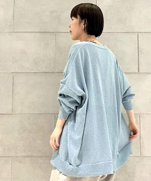 ジャーナルスタンダードラックス 美品 ペーパー Big-カーディガン 羽織り JOURNAL STANDARD LUXE（ジャーナルスタンダード ラックス）の