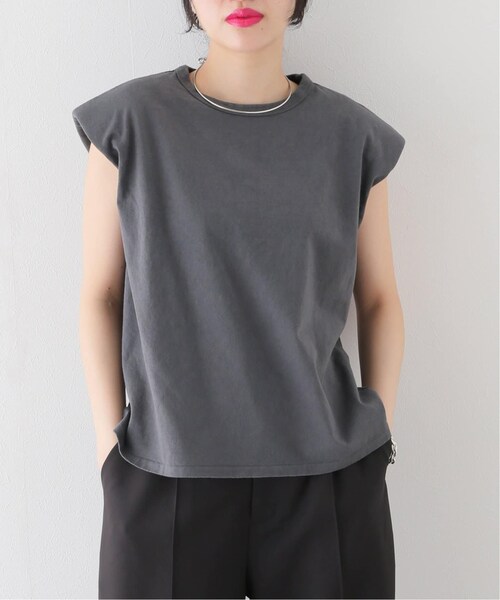CITYSHOP(シティーショップ)の「別注POWER SHOULDER N/S Tシャツ(トップス・グレー/(006)/M/残り1点)」の1枚目の写真