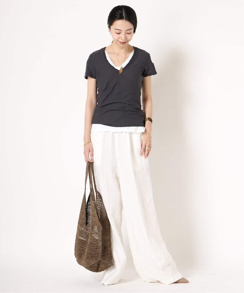 MUSE de Deuxieme Classe *Handsome リネンパンツ MUSE de Deuxieme classe（ミューズデドゥーズィエムクラス）の