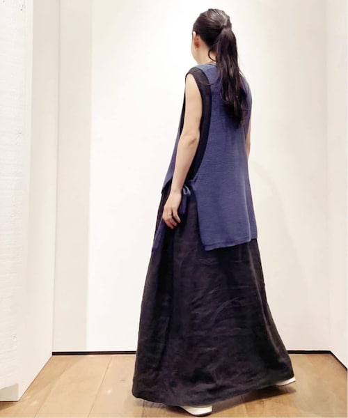 リネン ノースリーブワンピース journal standard luxe セール】リネンキャンバスノースリーブワンピース（ワンピース