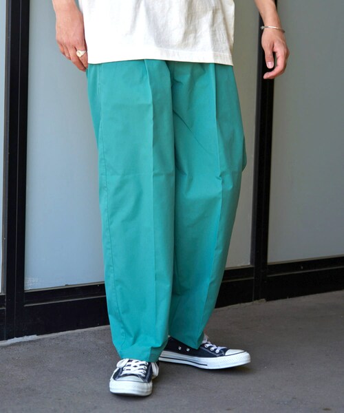 CIAOPANIC TYPY（チャオパニックティピー）の「バルーンシルエットイージーケアテーパードパンツ（パンツ・メンズ・ベージュ/グリーン/サーモンピンク/チャコールグレー/ブラック・M/L）」の3枚目の写真