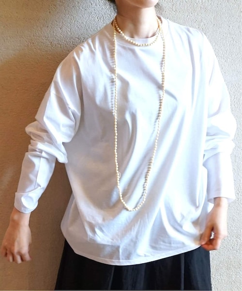 ジャーナルスタンダードラックスコンパクトジャージークルーネックビッグプルオーバー コンパクトジャージー クルーネックBigプルオーバー（Tシャツ