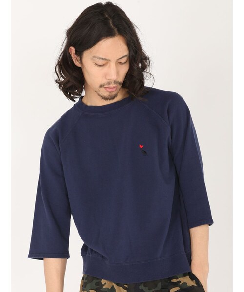 BOHEMIANS(ボヘミアンズ)の「BOHEMIANS/ボヘミアンズ 別注Emb 8Sleeve Tee Men's (4)(トップス・メンズ・GREY/NAVY/MUSTERD・S/M/L)」の8枚目の写真