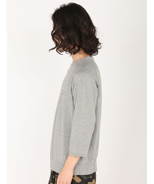 BOHEMIANS(ボヘミアンズ)の「BOHEMIANS/ボヘミアンズ 別注Emb 8Sleeve Tee Men's (4)(トップス・メンズ・GREY/NAVY/MUSTERD・S/M/L)」の2枚目の写真