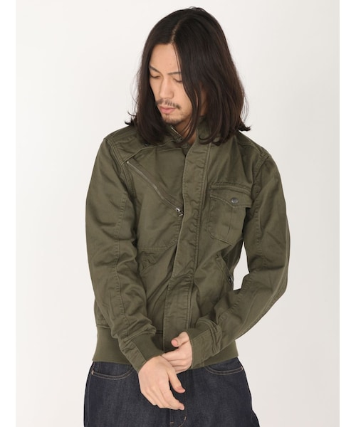 AVIREX(アヴィレックス)の「avirex/アヴィレックス/メンズ/CUSTOM M-65 BLOUSON/カスタム M-65 ブルゾン(ジャケット/アウター・メンズ・BLK/B/GNDY/TAN/D/OLIVE・M/L/XL/XXL)」の2枚目の写真