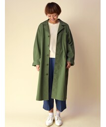 w closet | コットンキャンバスショップコート(トップス)