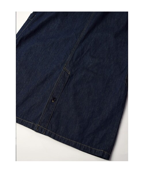 w closet（ダブルクローゼット）の「【予約】7.5ozスラブデニムショップコート（トップス・レディース・ブルー/ワンウォッシュ・FREE）」の9枚目の写真