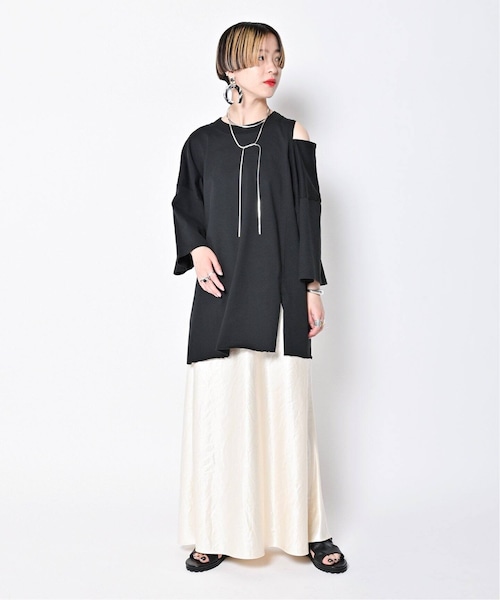 CITYSHOP（シティーショップ）の「《予約》SATIN WAX スカート