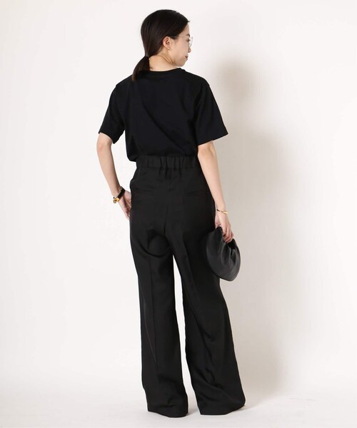 MUSE de Deuxieme classe（ミューズデドゥーズィエムクラス）の「追加 *Silk Looker パンツ（パンツ・ブラック/(001)/34/残り2点/36/在庫あり/38）」の10枚目の写真