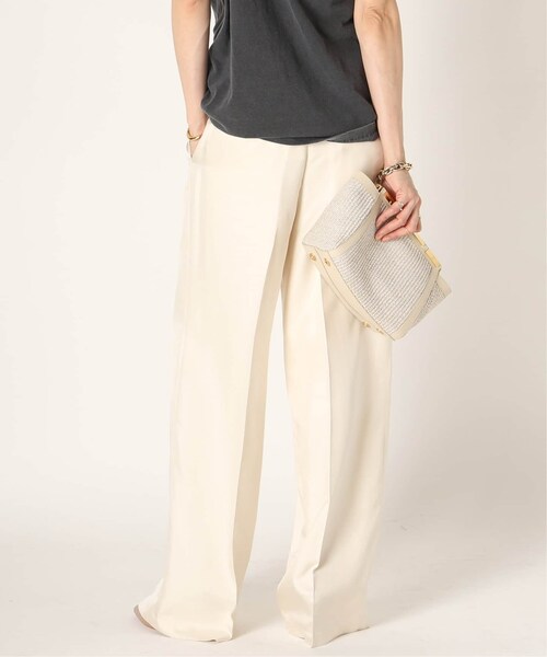 MUSE de Deuxieme classe（ミューズデドゥーズィエムクラス）の「追加 *Silk Looker パンツ（パンツ・ブラック/(001)/34/残り2点/36/在庫あり/38）」の14枚目の写真