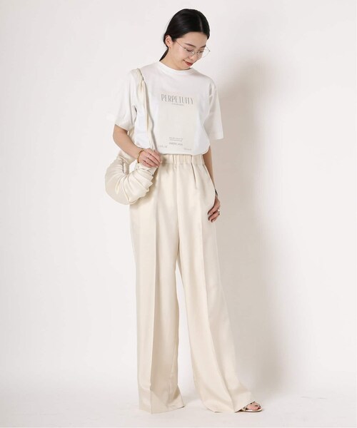 MUSE de Deuxieme classe（ミューズデドゥーズィエムクラス）の「追加 *Silk Looker パンツ（パンツ・ブラック/(001)/34/残り2点/36/在庫あり/38）」の21枚目の写真