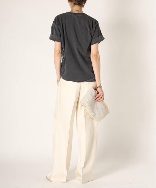 MUSE de Deuxieme classe（ミューズデドゥーズィエムクラス）の「追加 *Silk Looker パンツ（パンツ・ブラック/(001)/34/残り2点/36/在庫あり/38）」の17枚目の写真