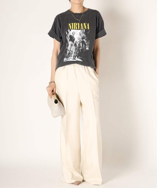 MUSE de Deuxieme classe（ミューズデドゥーズィエムクラス）の「追加 *Silk Looker パンツ（パンツ・ブラック/(001)/34/残り2点/36/在庫あり/38）」の15枚目の写真