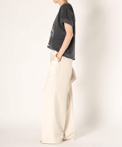 MUSE de Deuxieme classe（ミューズデドゥーズィエムクラス）の「追加 *Silk Looker パンツ（パンツ・ブラック/(001)/34/残り2点/36/在庫あり/38）」の16枚目の写真