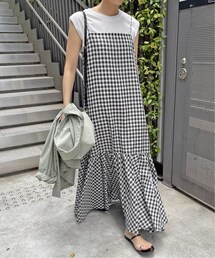 Spick & Span（スピックアンドスパン）の「ギンガムチェックキャミワンピース（その他）」